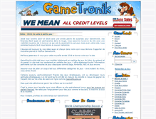 Tablet Screenshot of gametronik.com